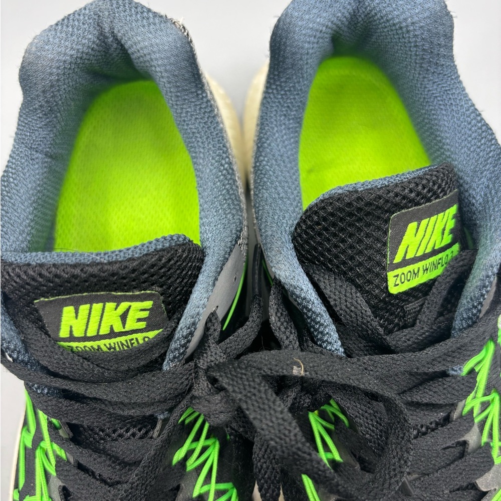 Nike Zoom Winflo 3 Back and Green Running Shoe - 831561-004 - Picture 6 of 8